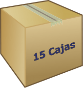 15 cajas